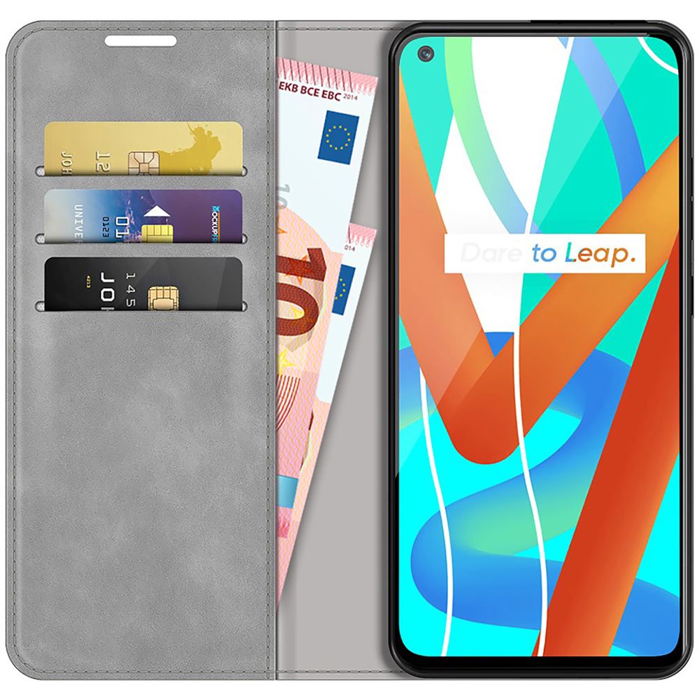 Realme 8 5G Wallet Hoesje - Grijs