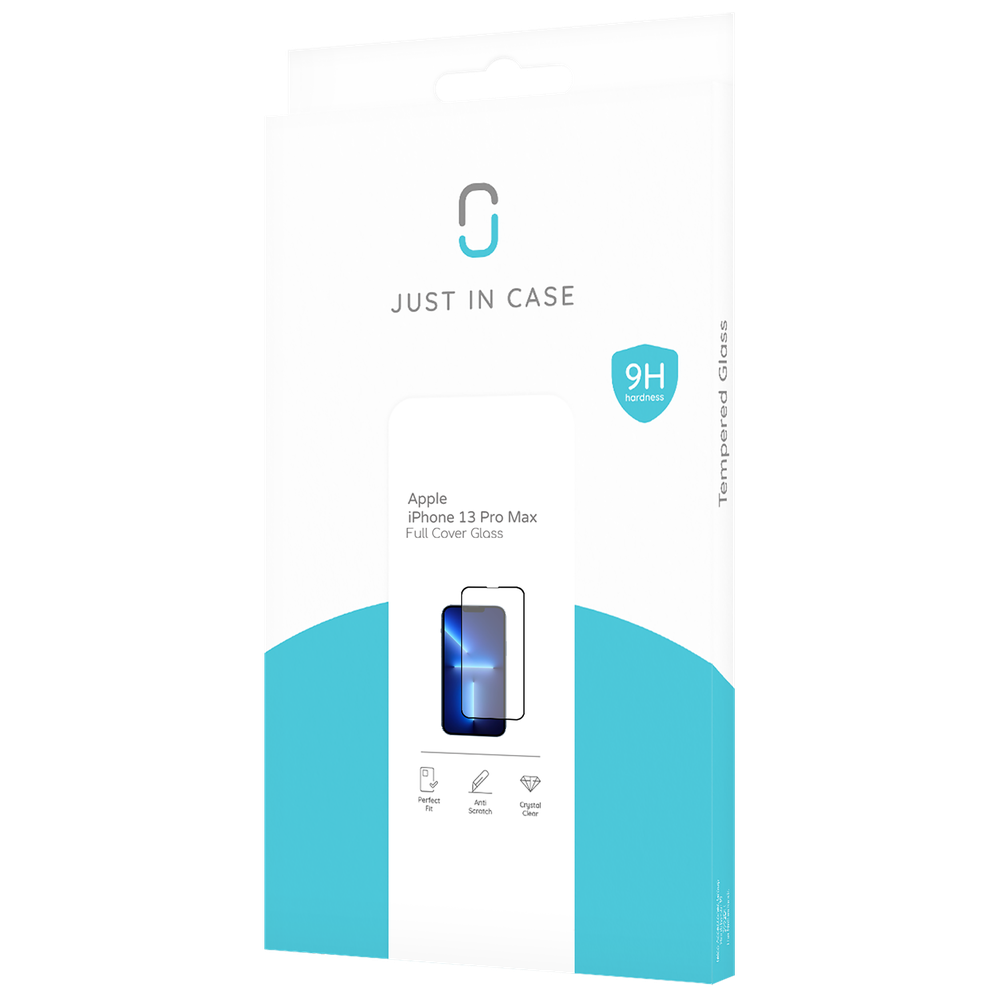 iPhone 13 Pro Max Screenprotector Full Cover Gehard Glas - Zwart