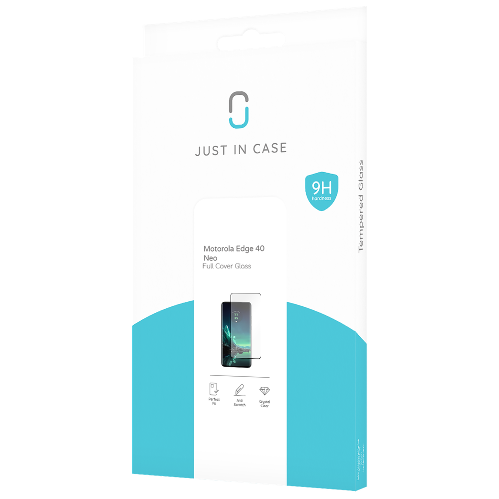 Motorola Edge 40 Neo Screenprotector Full Cover Gehard Glas - Zwart