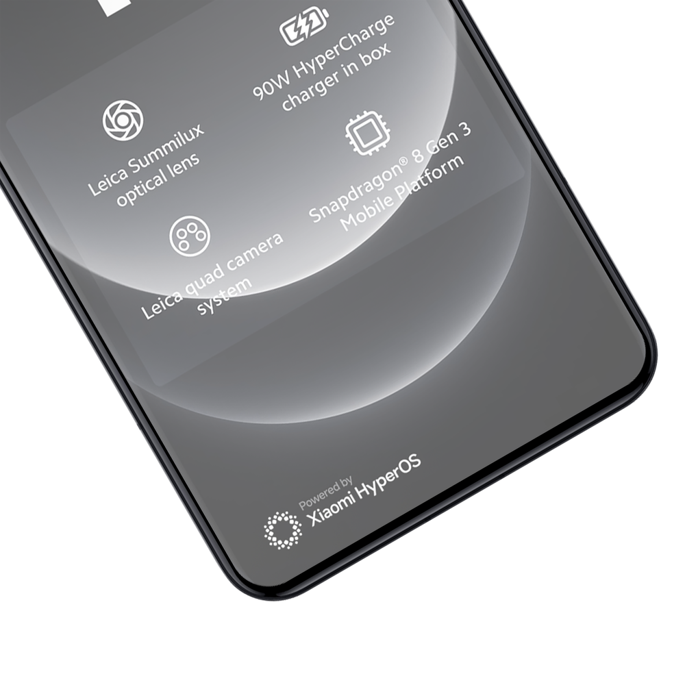 Xiaomi 14 Ultra Screenprotector Full Cover Gehard Glas - Zwart