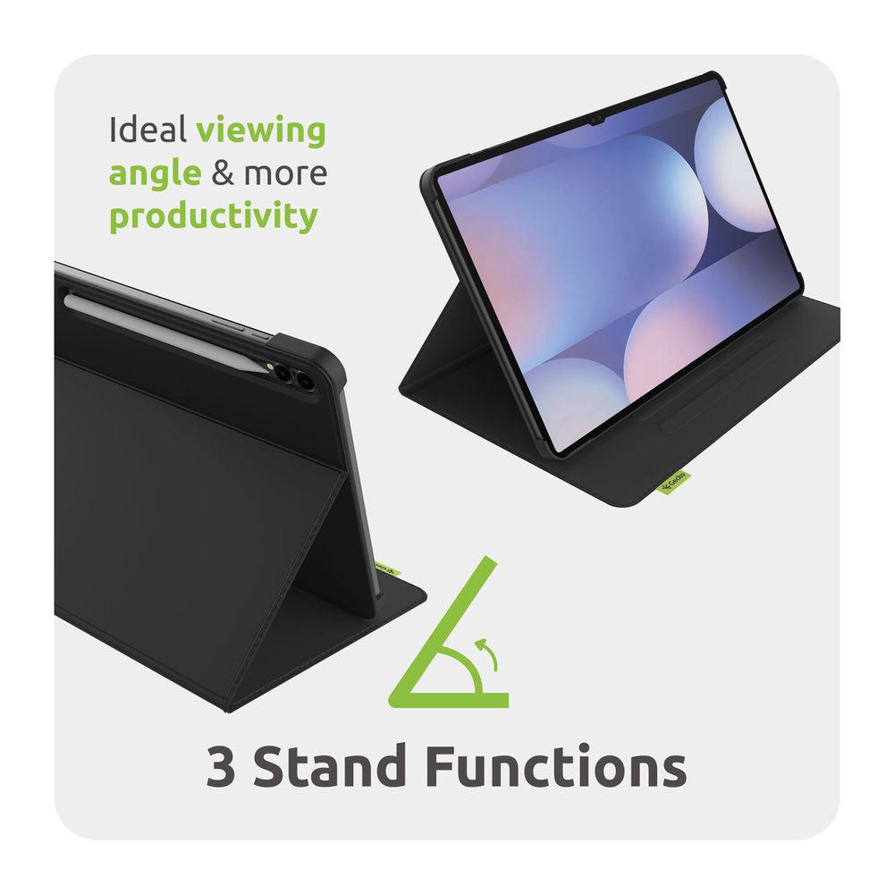 Gecko Covers Samsung Galaxy Tab A9 - Cactus Leather - Zwart