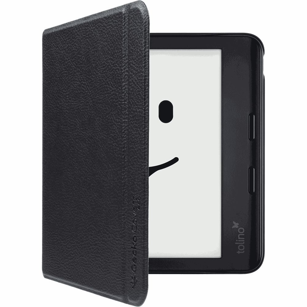 Gecko Covers Case Kobo Libra Colour / Tolino Vision Color - Easy-Click Eco - Zwart
