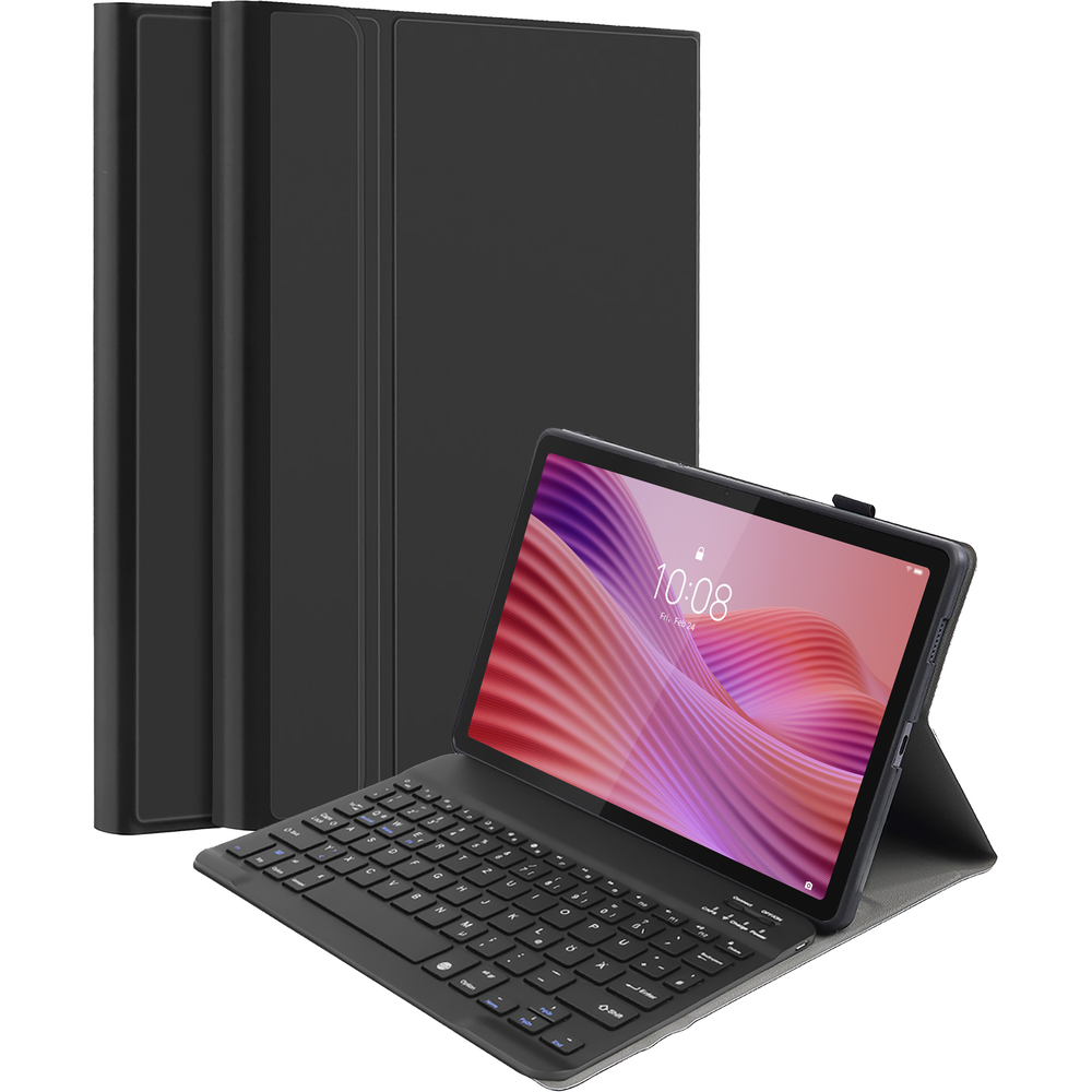 Lenovo Tab Hoesje met QWERTZ Toetsenbord - Zwart