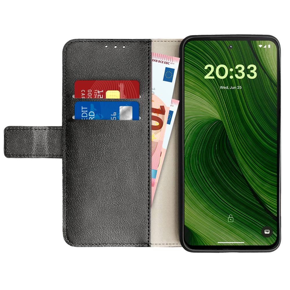 Just in Case Classic Wallet Case voor Fairphone 6 – zwart