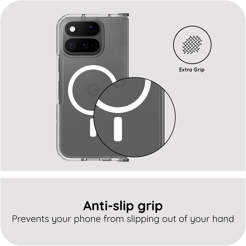 ArmorElite Case - Google Pixel 11 Pro Fold - Military Grade Back Cover - (compatible with MagSafe) - Clear