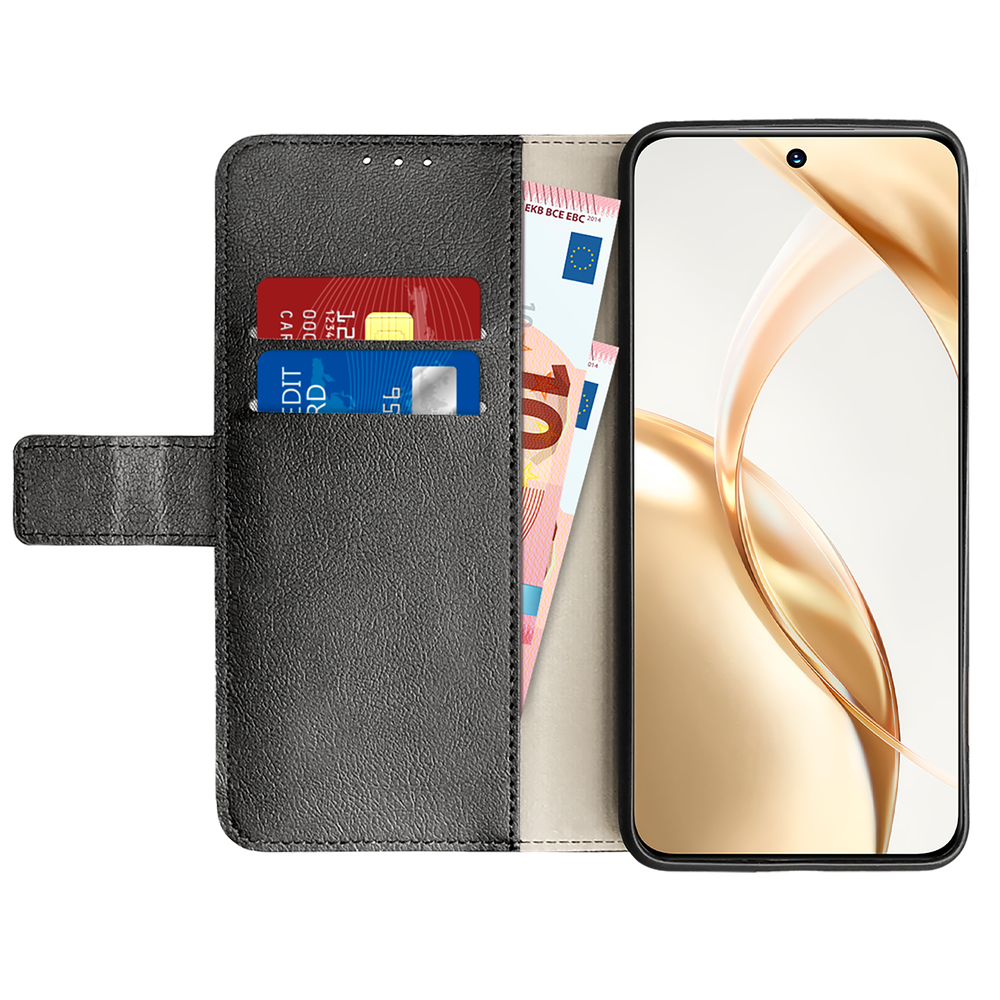 Honor 200 Wallet Hoesje - Zwart