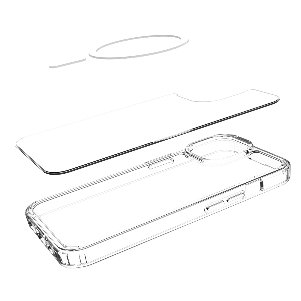 ArmorElite Case - iPhone 15 - Military Grade Back Cover - (compatible with MagSafe) - Transparant