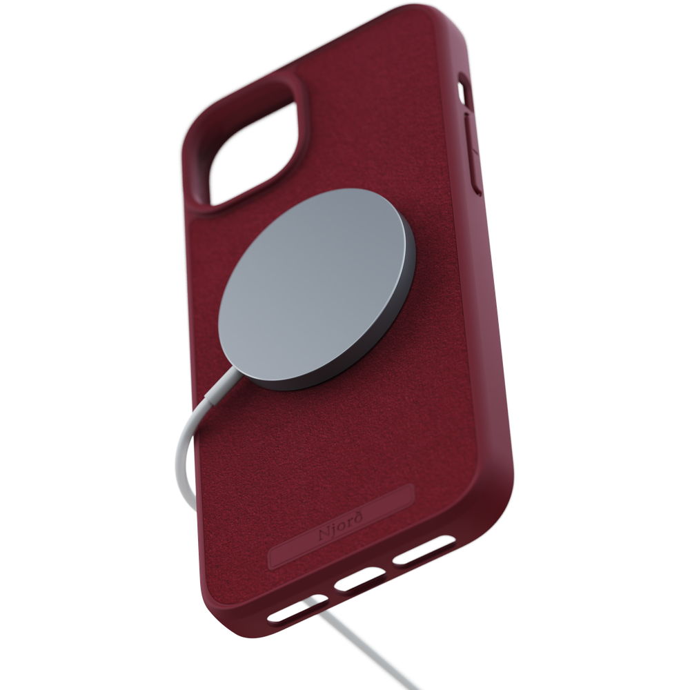 Njord Collections Case iPhone 15 Plus - Suede Comfort+ - Rood