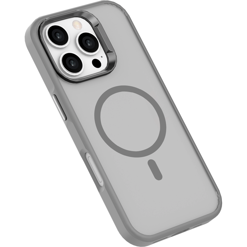 iPhone 16 Pro Back Cover MagSafe Militaire Bescherming - Grijs