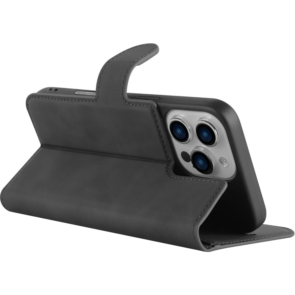 iPhone 16 Pro Wallet Hoesje - Zwart