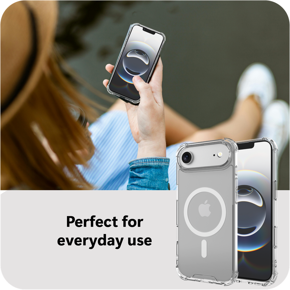 iPhone 17 Air Kickstand Hoesje MagSafe - Transparant