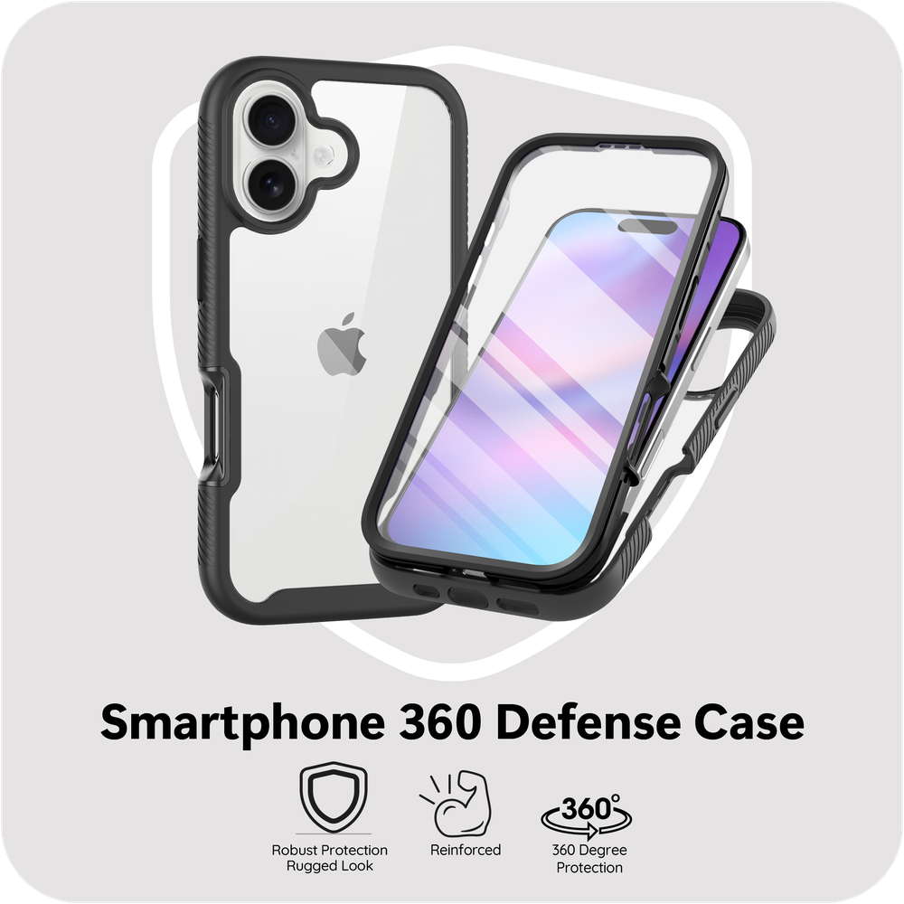 iPhone 17 Back Cover - Zwart