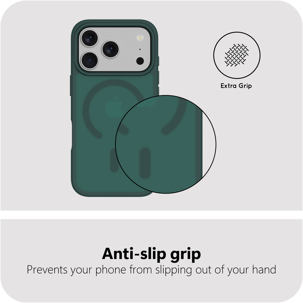 iPhone 17 Pro Armor Hoesje MagSafe Militaire Bescherming - Groen