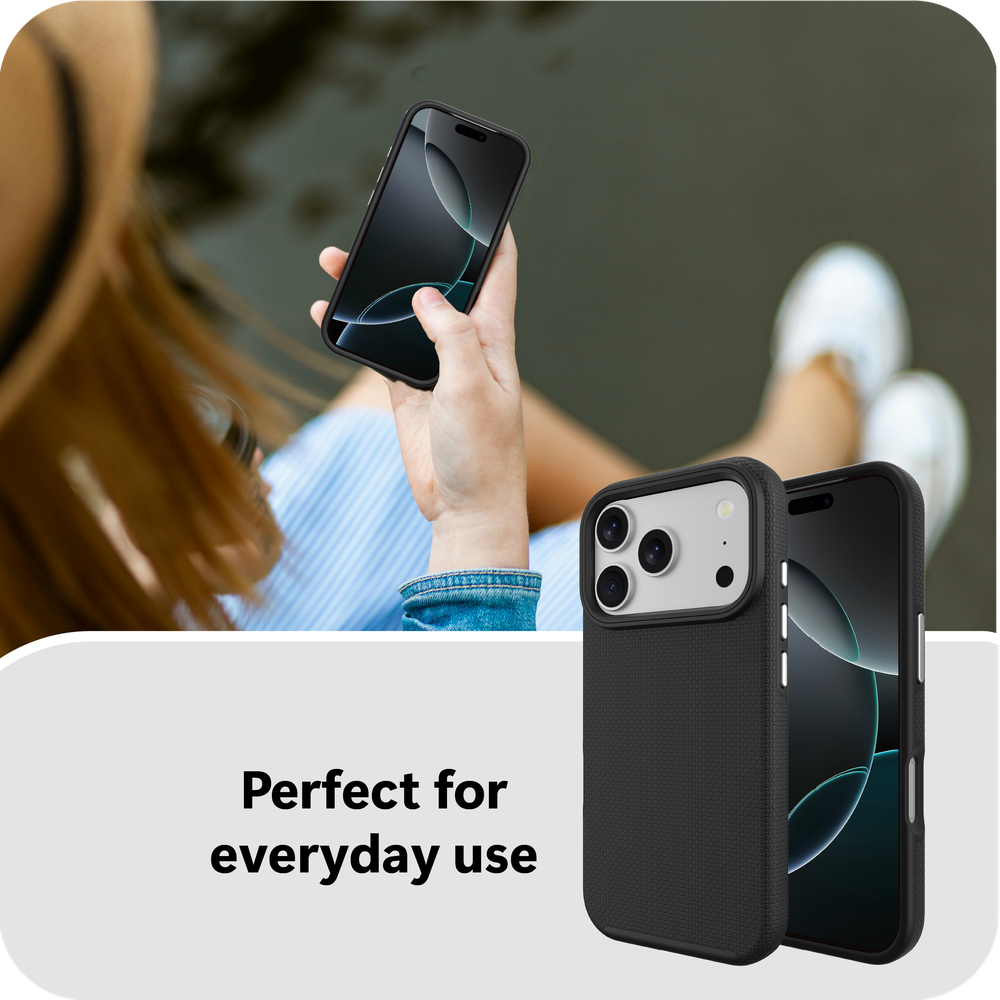 iPhone 17 Pro Max Armor Hoesje - Zwart