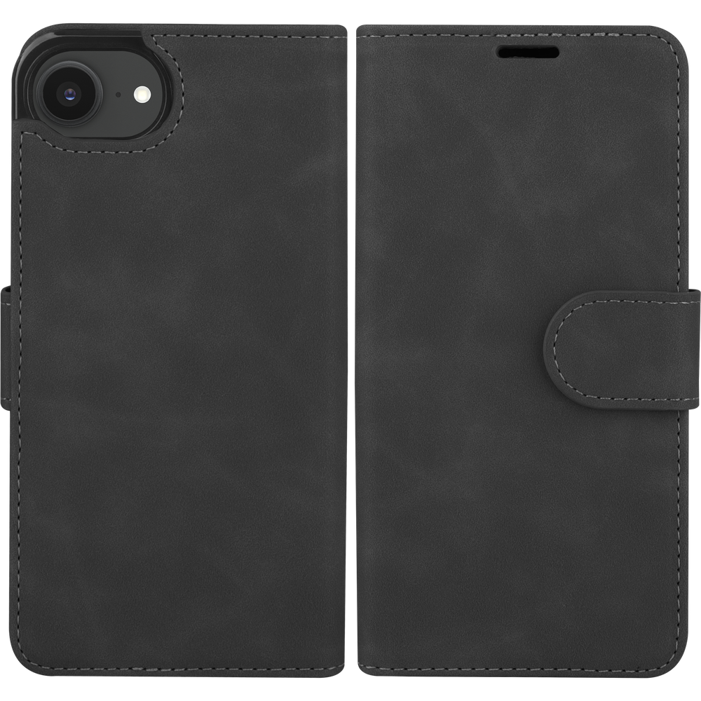 iPhone SE 2025 Detachable Wallet Case (Compatible Magsafe) 2-in-1 Wallet Hoesje - Zwart