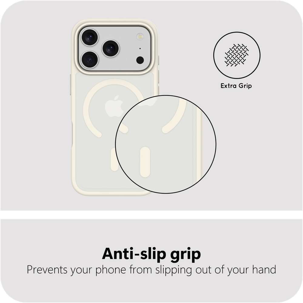 ArmorElite Case - iPhone 18 Pro / 17 Pro - Military Grade Back Cover - (compatible with MagSafe) - Ivory
