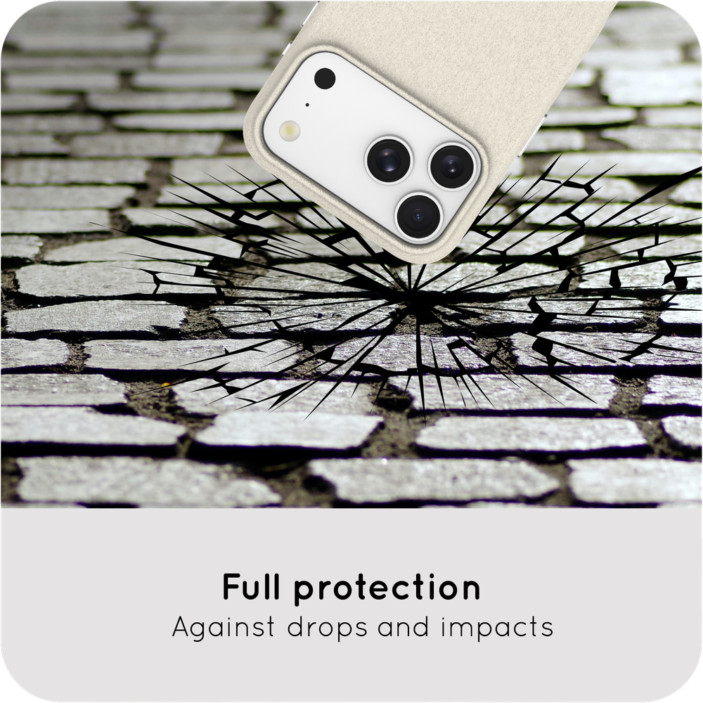 ArmorGrip Case - iPhone 18 Pro / 17 Pro - Grainy Back Cover - (compatible with MagSafe) - Ivory