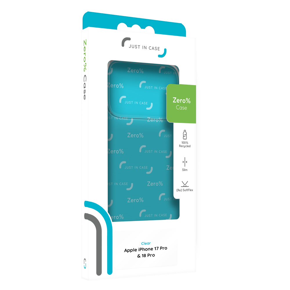 Zero% Case - iPhone 18 Pro / 17 Pro - Soft TPU Back Cover (GRS Recycled) - Clear