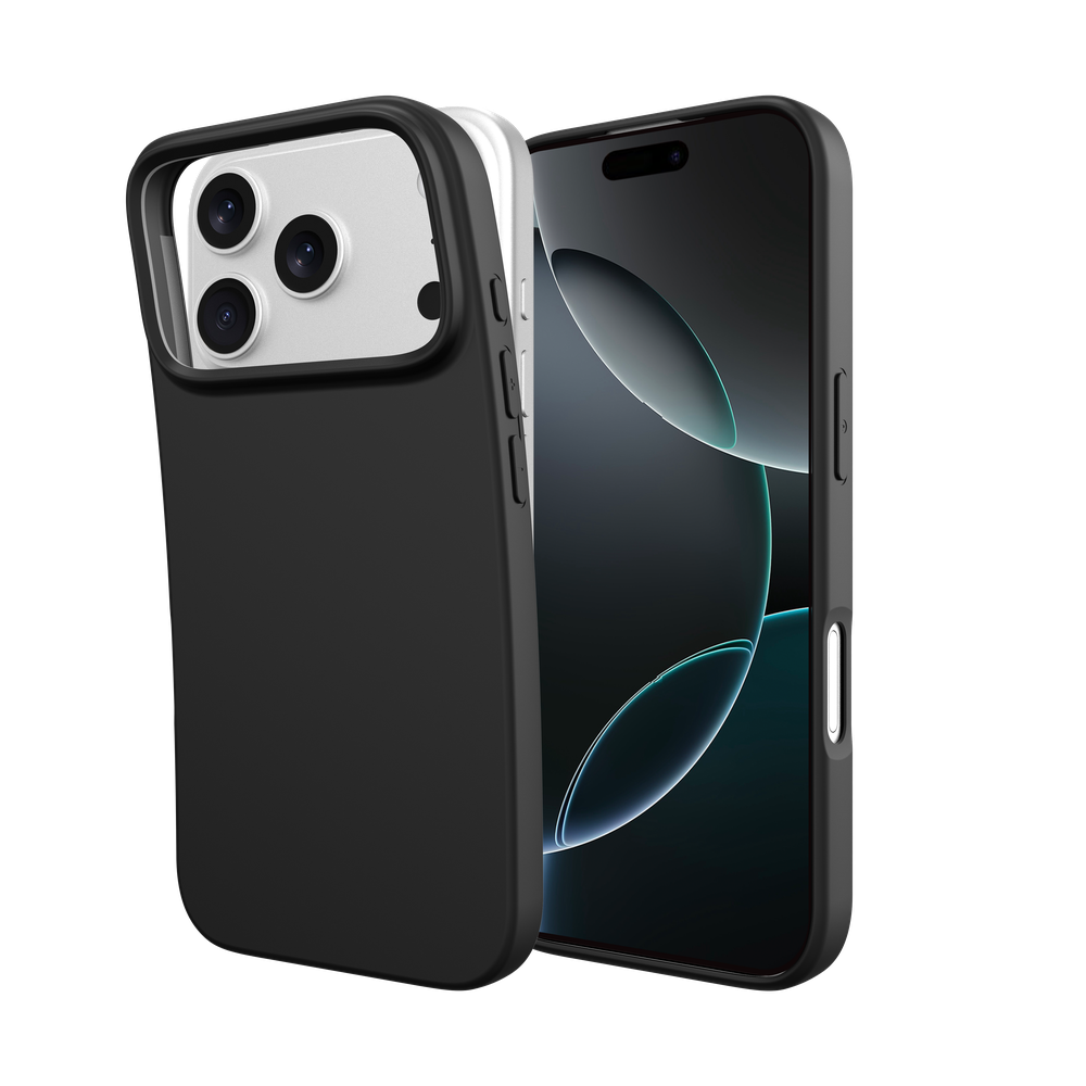 Zero% Case - iPhone 18 Pro / 17 Pro - Soft TPU Back Cover (GRS Recycled) - Black