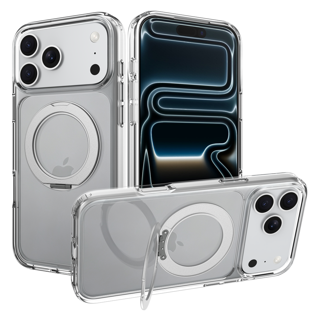ArmorElite Case - iPhone 18 Pro Max / 17 Pro Max - Military Grade Back Cover - Stand Functon - (compatible with MagSafe) - Clear