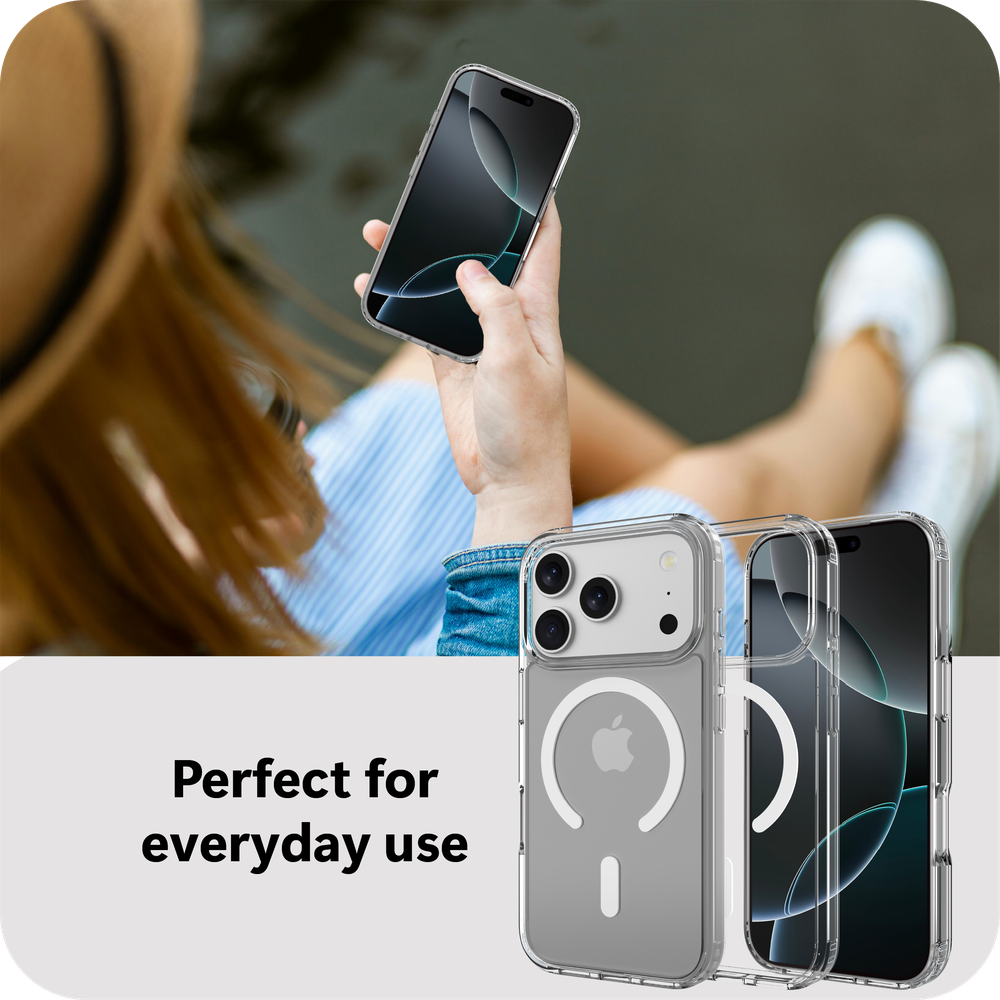 ArmorElite Case - iPhone 18 Pro Max / 17 Pro Max - Military Grade Back Cover - (compatible with MagSafe) - Clear