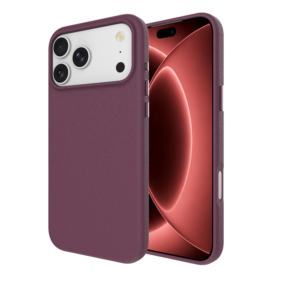 ArmorGrip Case - iPhone 18 Pro Max / 17 Pro Max - Grainy Back Cover - (compatible with MagSafe) - Dark Cherry