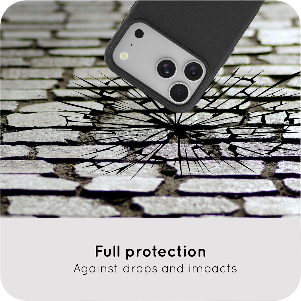 ArmorGrip Case - iPhone 18 Pro Max / 17 Pro Max - Grainy Back Cover - (compatible with MagSafe) - Black