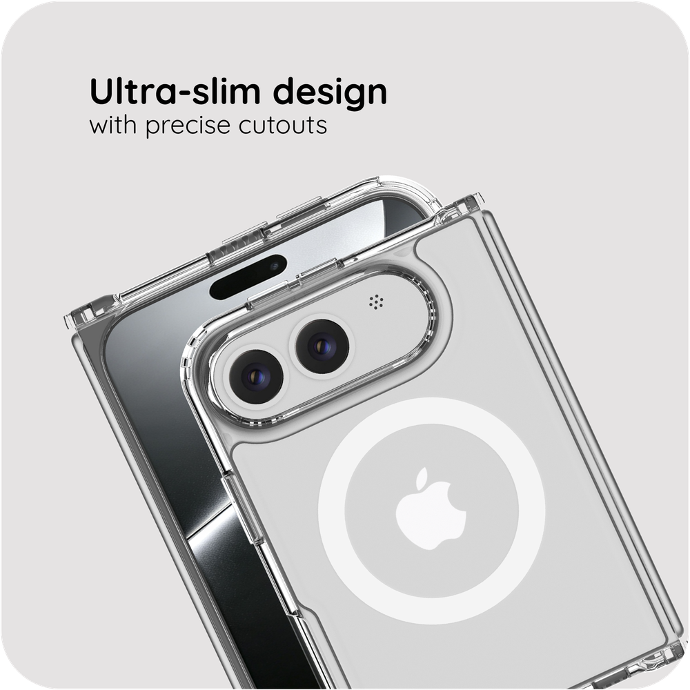 ArmorElite Case - Apple iPhone Fold - Military Grade Back Cover - (compatible with MagSafe) - Clear