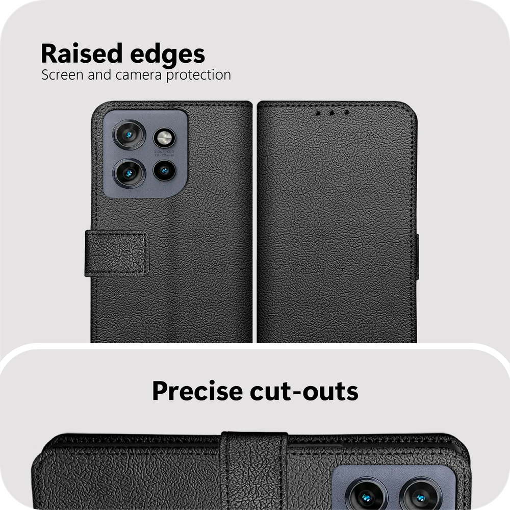 Motorola Edge 60 Neo Wallet Hoesje - Zwart