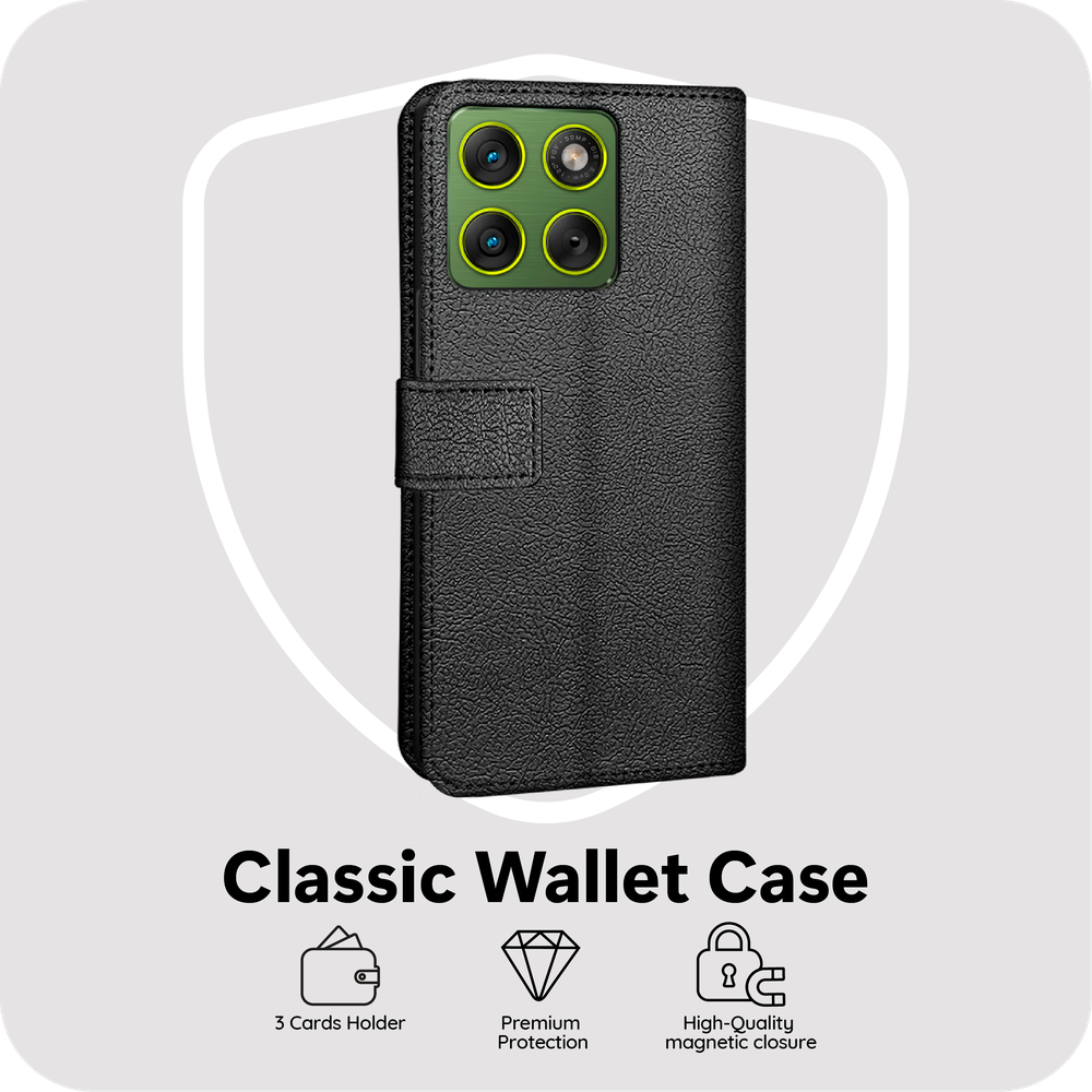 Motorola Edge 70 Wallet Hoesje - Zwart