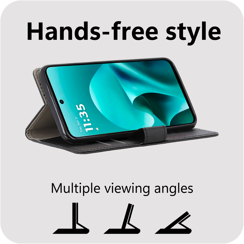 Motorola Moto G37 / G47 Wallet Hoesje - Zwart