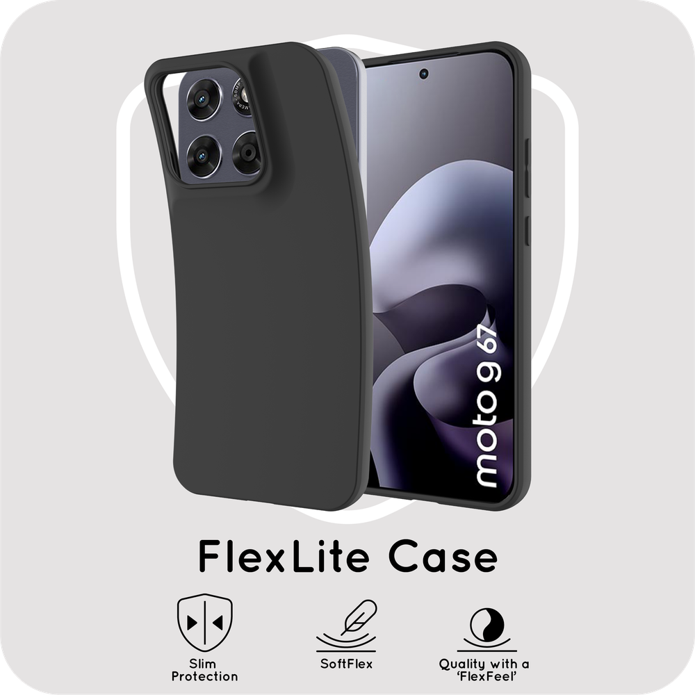 Motorola Moto G67 / G77 Kickstand Hoesje - Zwart