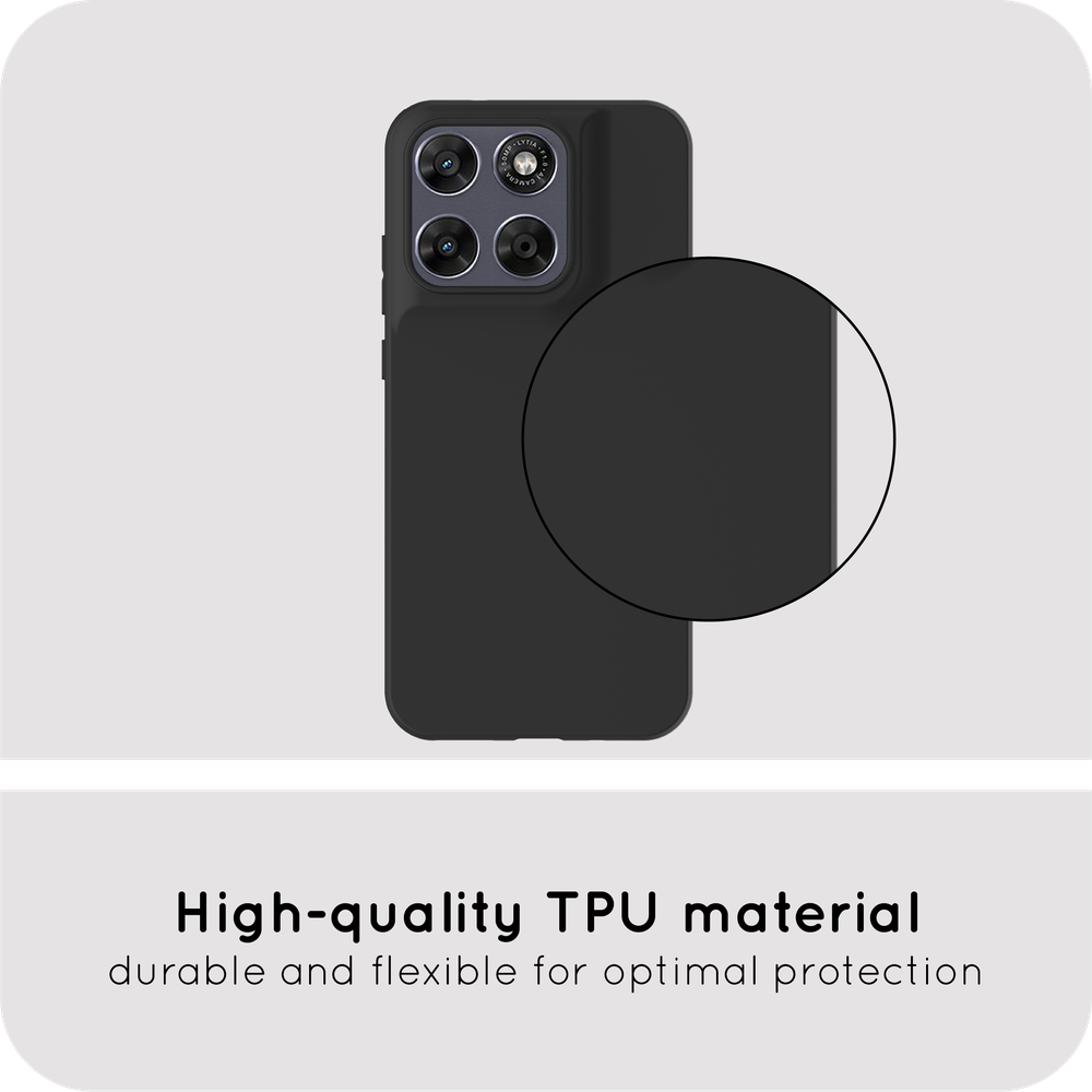 Motorola Moto G67 / G77 Kickstand Hoesje - Zwart