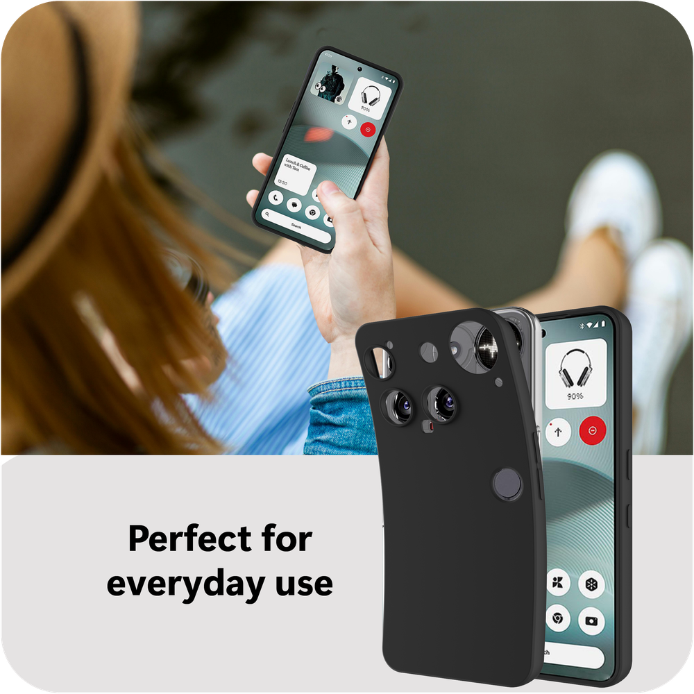 Nothing Phone (3) Back Cover - Zwart