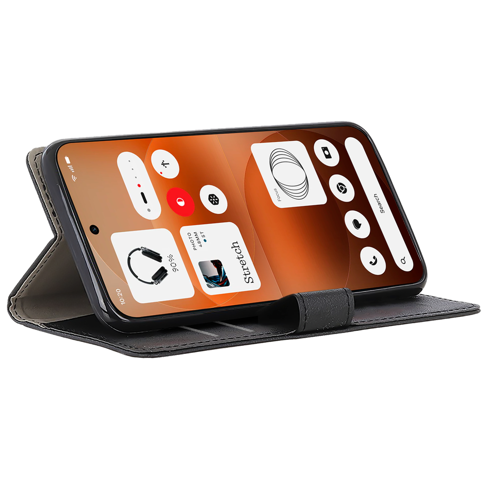 Nothing Phone (4a) Pro Wallet Hoesje - Zwart