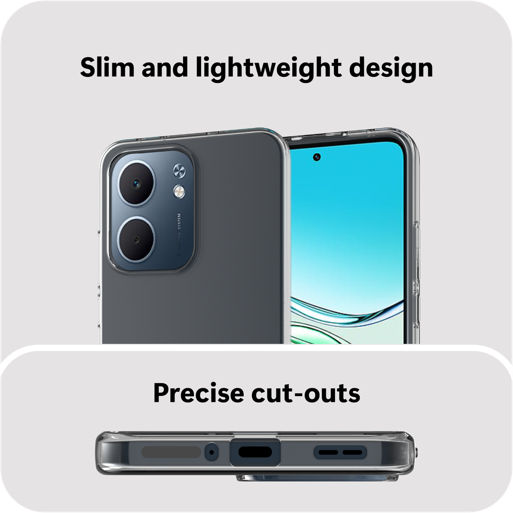 Just in Case KickLite TPU-hoesje voor OPPO A5x – transparant