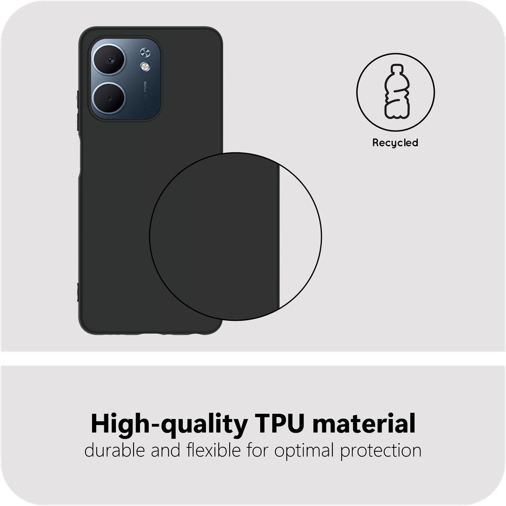 Just in Case KickLite TPU-hoesje voor OPPO A5x – zwart