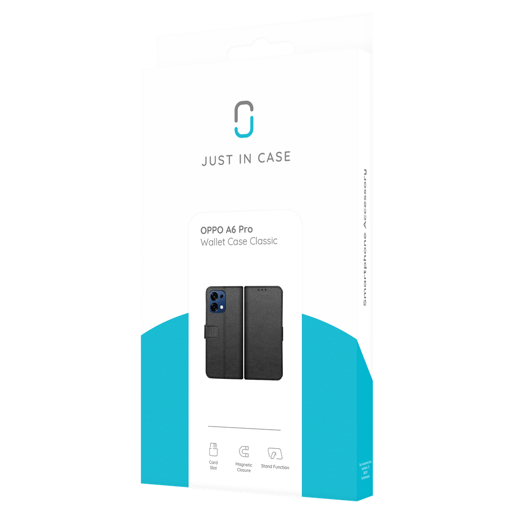 Oppo A6 Pro Wallet Hoesje - Zwart