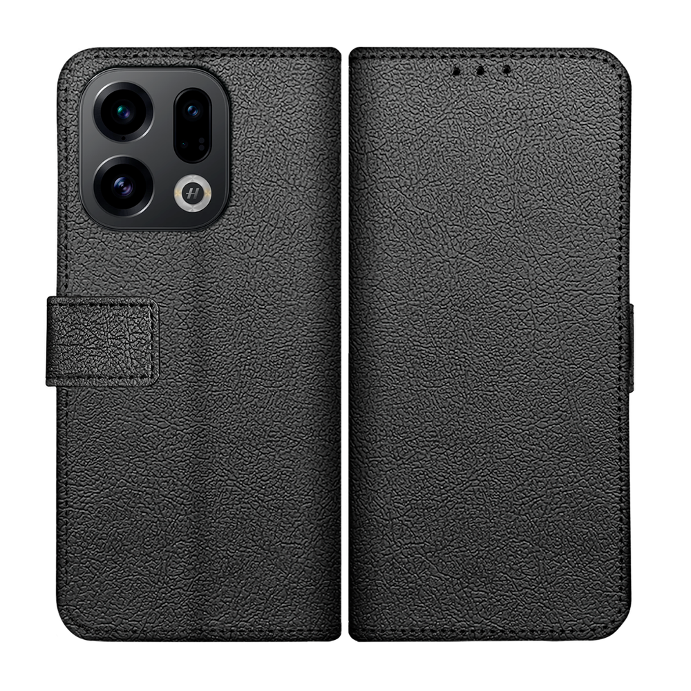 Oppo Find X9 Wallet Hoesje - Zwart