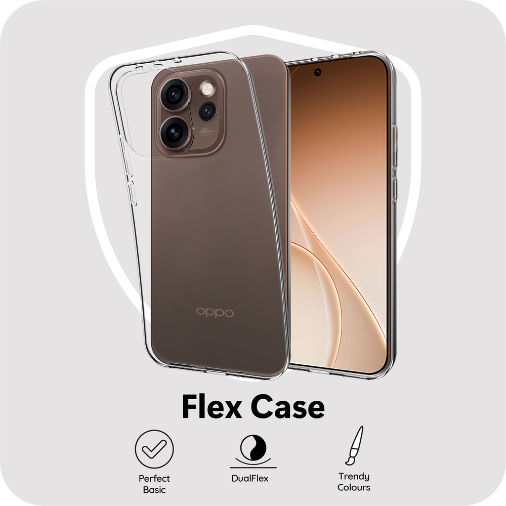 Oppo Reno15 Pro Kickstand Hoesje - Transparant