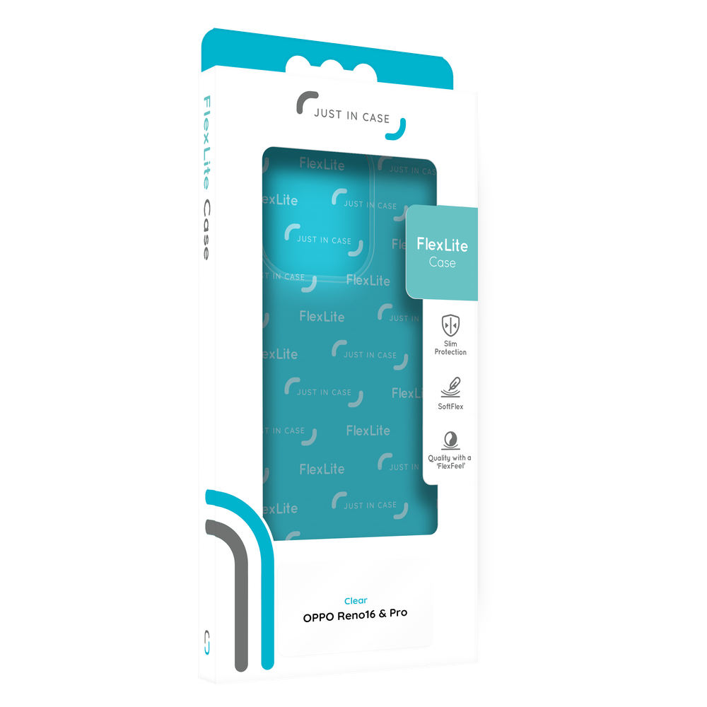 KickLite Case - Oppo Reno16 / Reno16 Pro - Soft TPU Back Cover - Clear
