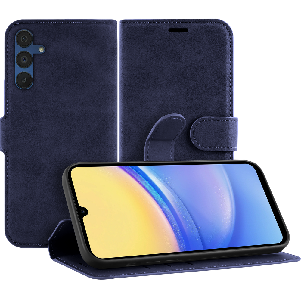 Samsung Galaxy A15 4G/5G Wallet Hoesje - Blauw