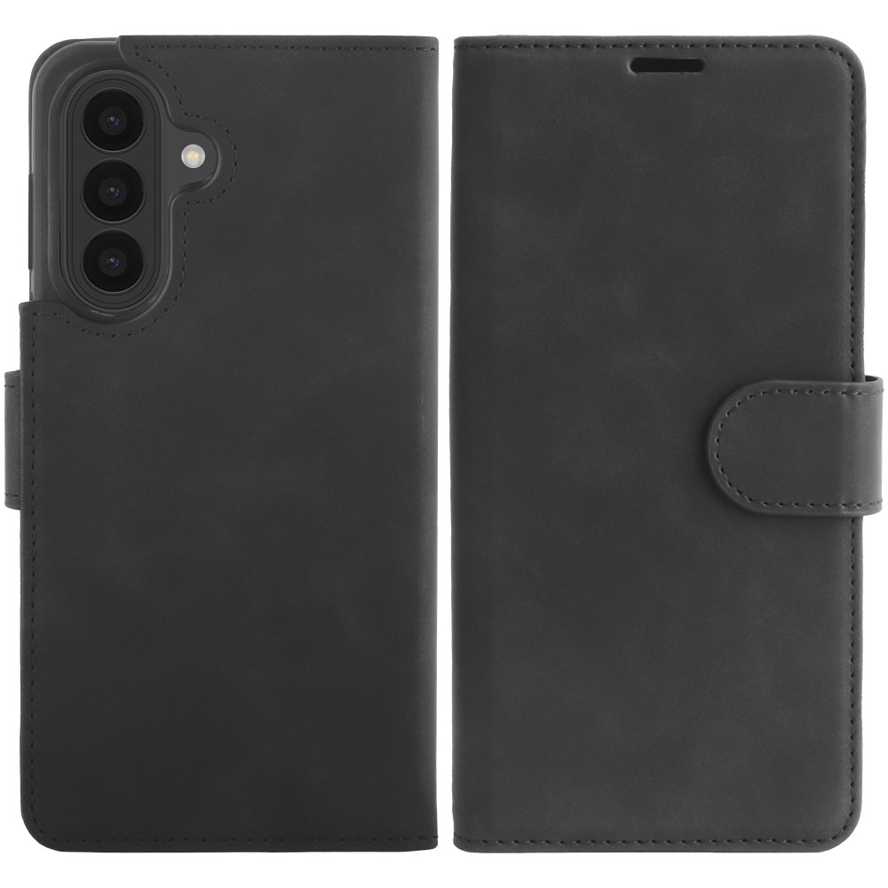 PrimeWallet SnapOn Case - Samsung Galaxy A27 - Detachable PU leather Wallet Case - (compatible with MagSafe) - Zwart
