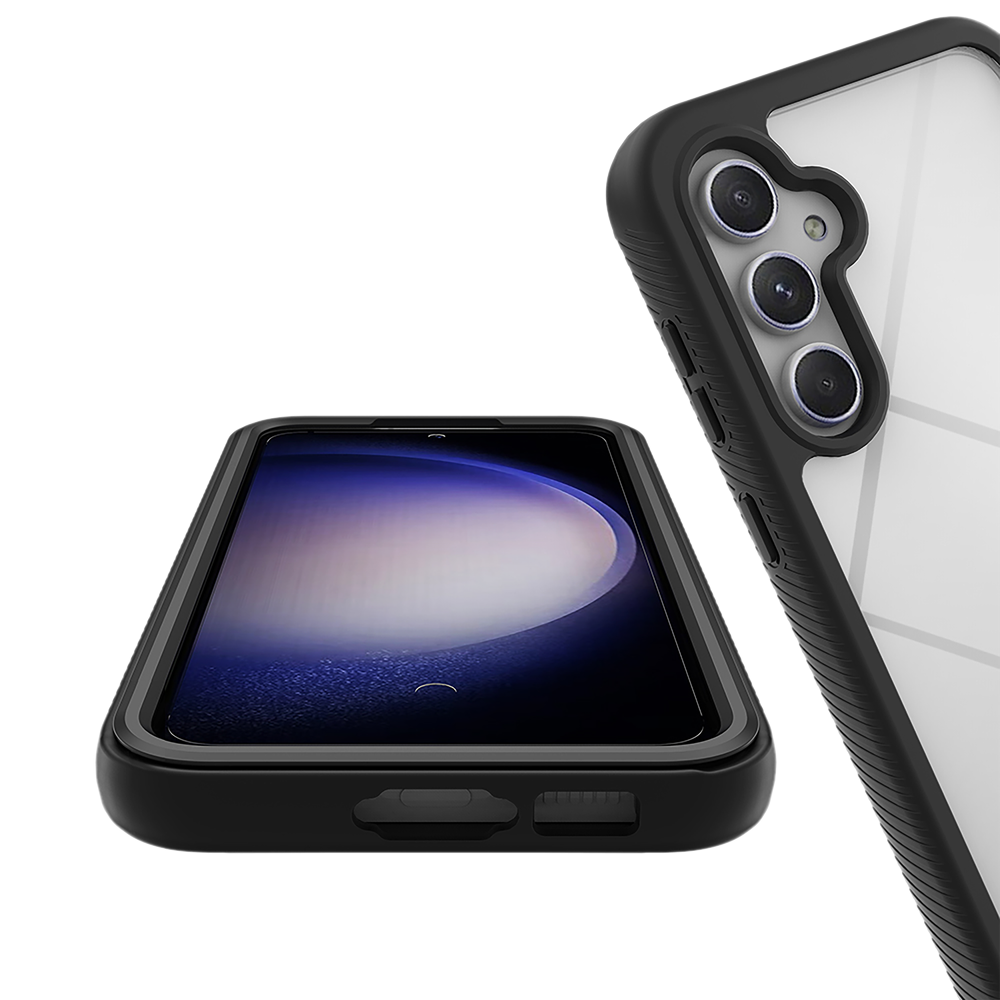 360 Defense Case - Samsung Galaxy A57 Hoesje - Full Body Protection with Built-in Screenprotector - Zwart