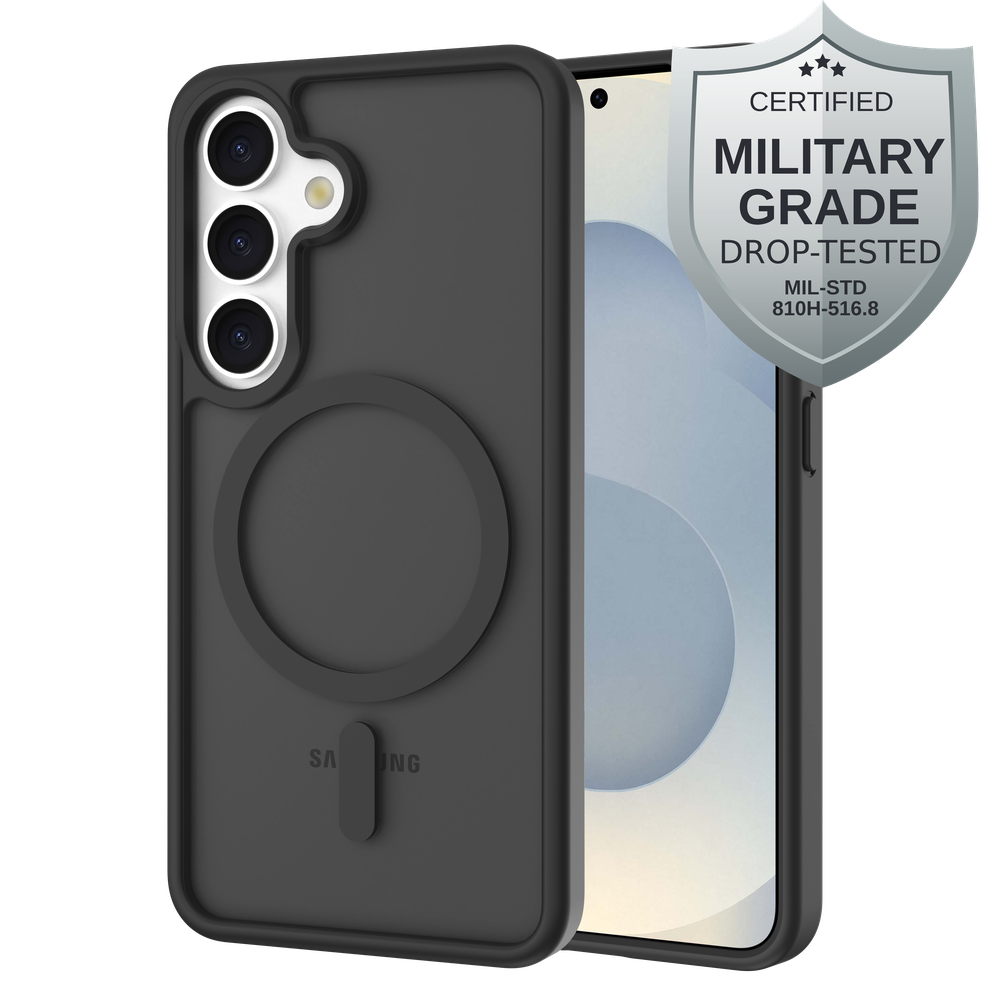 Samsung Galaxy S24 Back Cover MagSafe Militaire Bescherming - Zwart