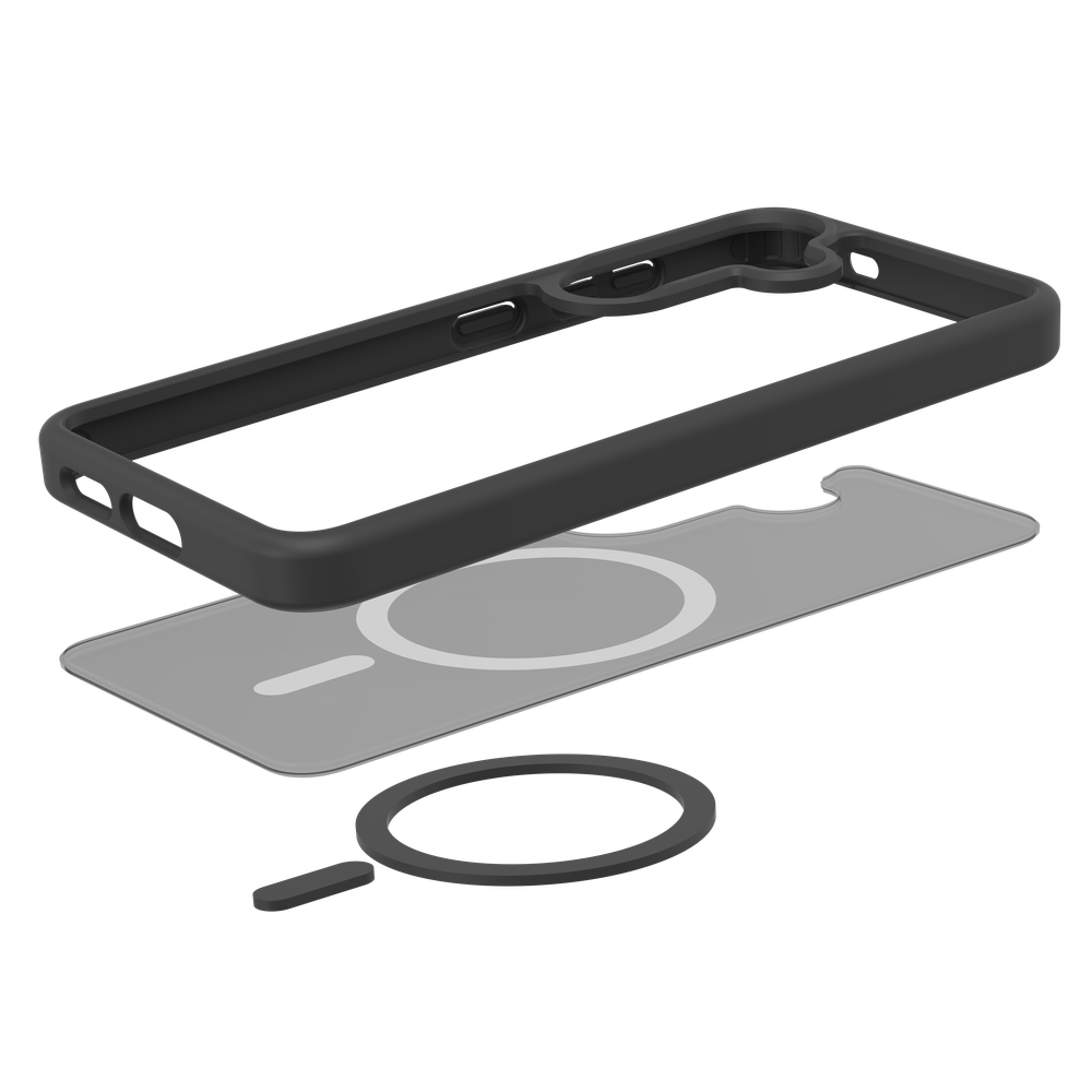 Samsung Galaxy S24 Back Cover MagSafe Militaire Bescherming - Zwart