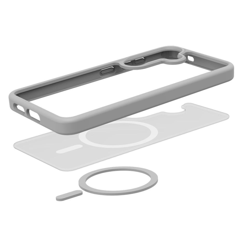 Samsung Galaxy S24+ Back Cover MagSafe Militaire Bescherming - Grijs