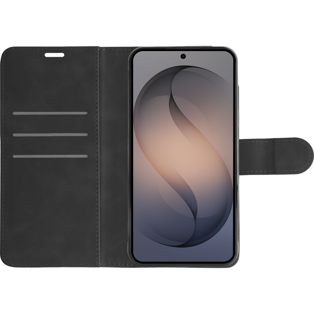 PrimeWallet SnapOn Case - Samsung Galaxy S26 - Detachable PU leather Wallet Case - (compatible with MagSafe) - Zwart