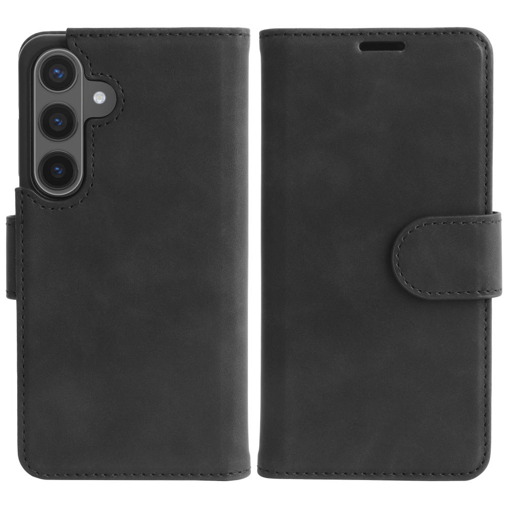 PrimeWallet SnapOn Case - Samsung Galaxy S26 Plus - Detachable PU leather Wallet Case - (compatible with MagSafe) - Zwart