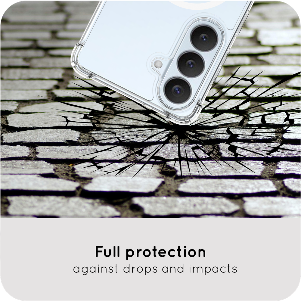 KickImpact Case - Samsung Galaxy S26 Plus - Reinforced TPU Back Cover - (compatible with MagSafe) - Transparant